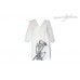 Wayang Kulit Kaftan Short (White)